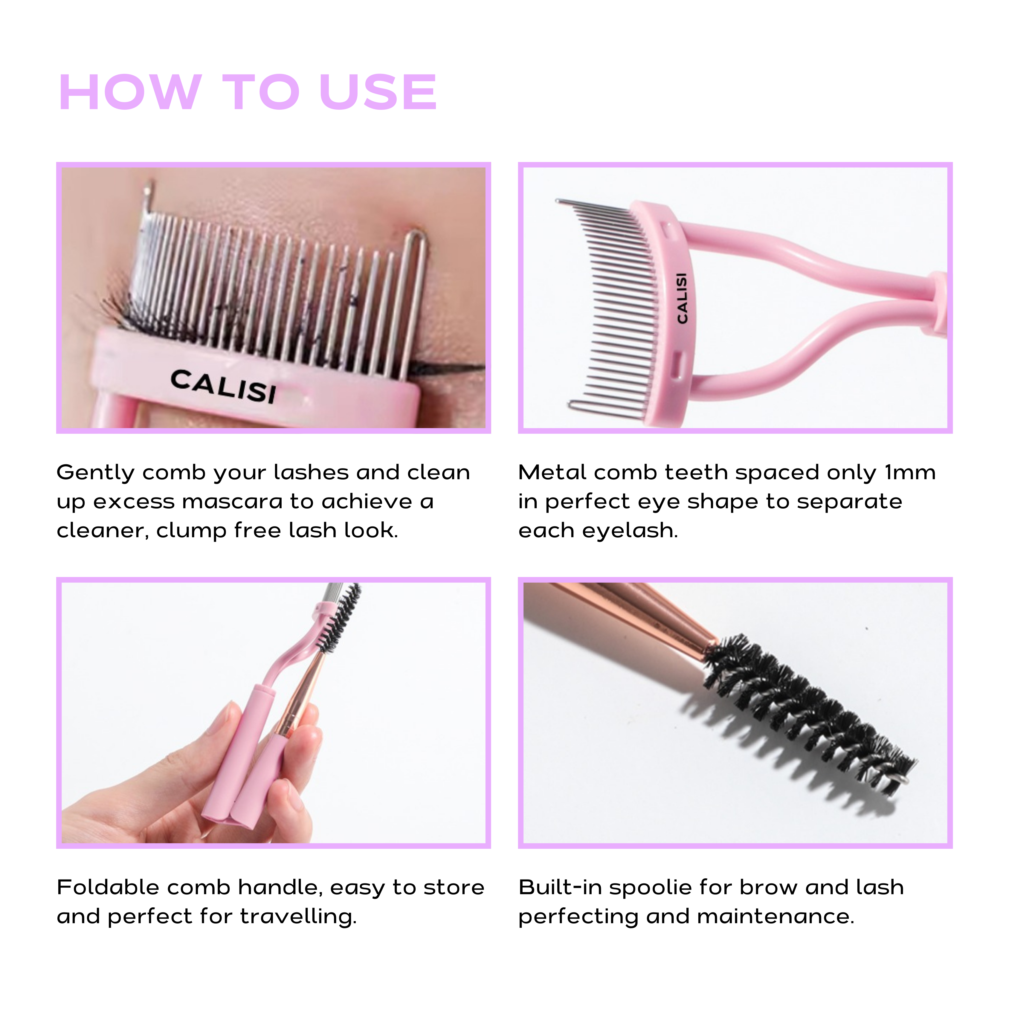 2-IN-1 LASH COMB Separator + Spoolie